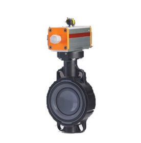 240型PVC對(duì)夾式氣動(dòng)蝶閥閥