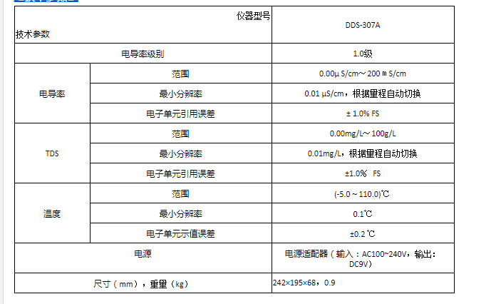 臺式電導率DDS-307A